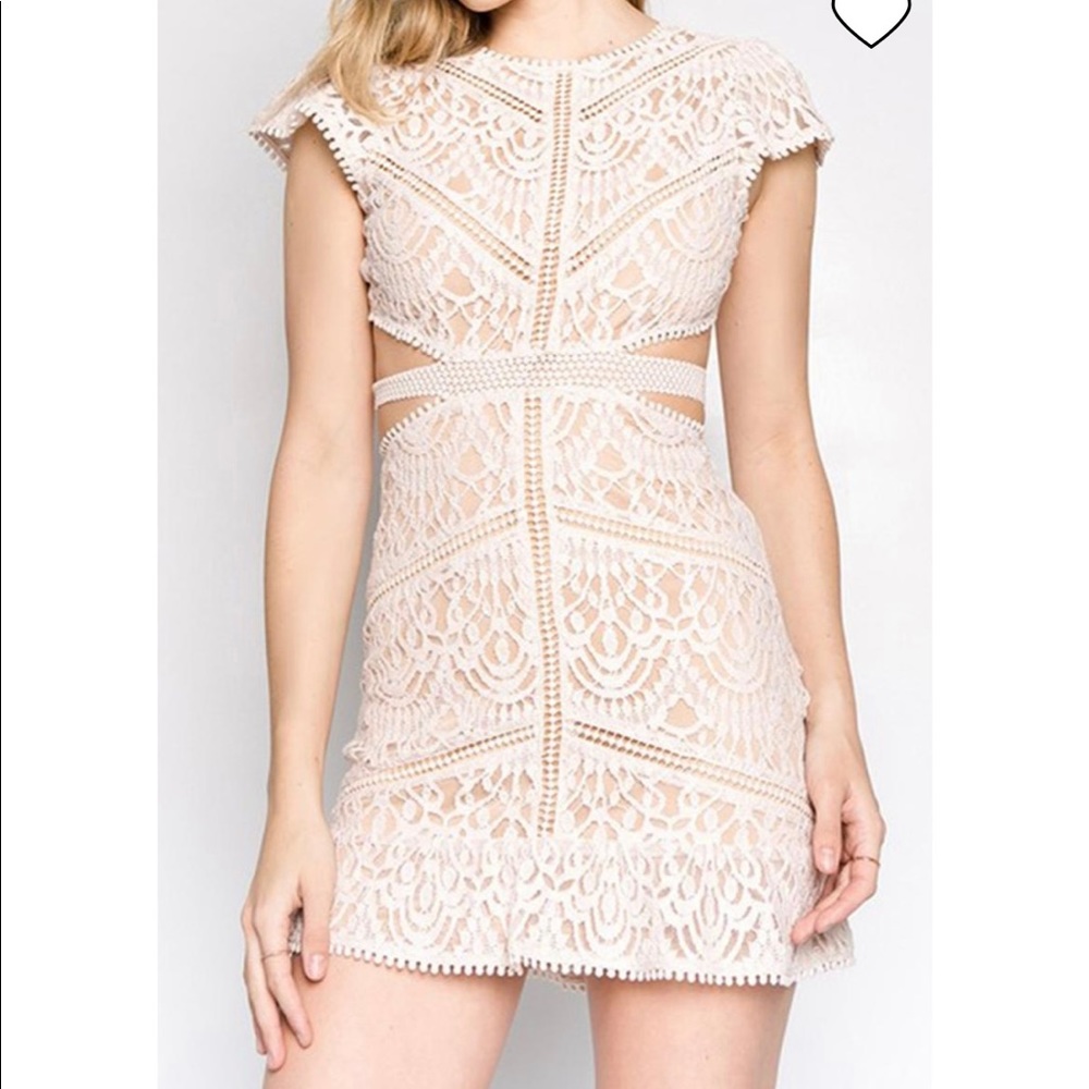 White lace dress